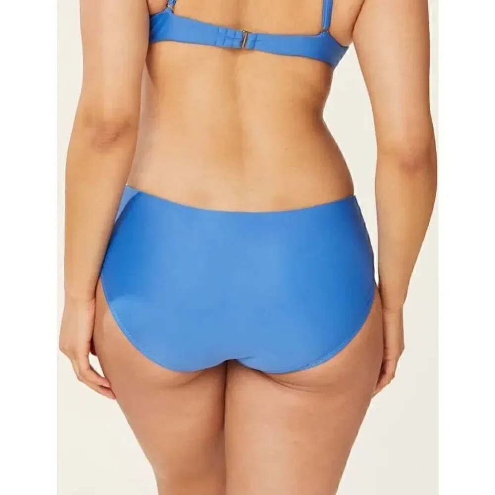 🐿️ NWT Andie Swim The Hipster Bikini Bottoms In HRZ Blue Size XXXL